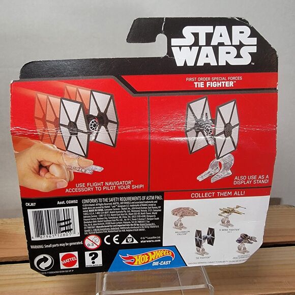 Hot Wheels Star Wars Tie Fighter NIP - Picture 4 of 4